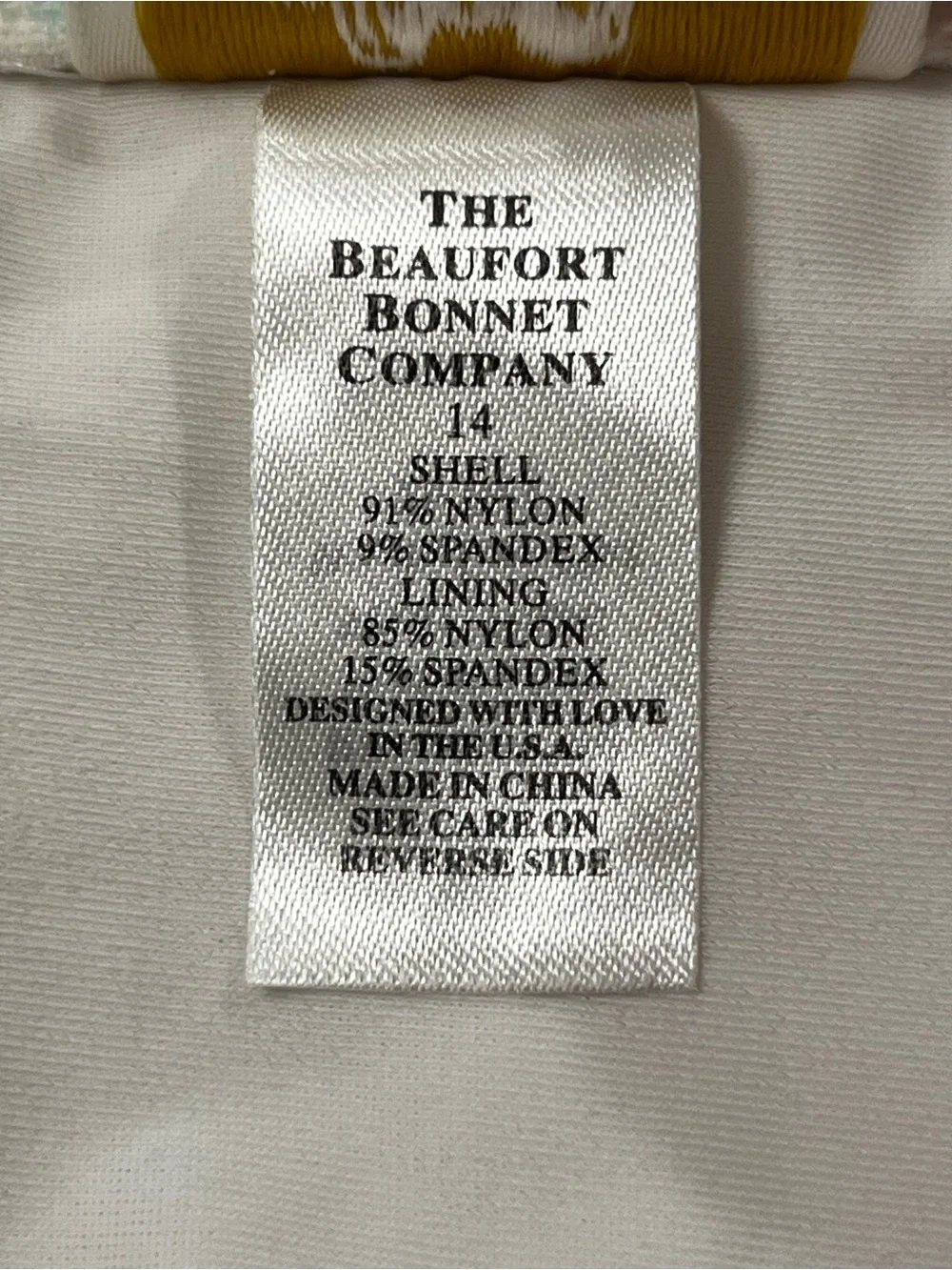 The Beaufort Bonnet Company Girls One Piece Swimsuit Watercolor Stripe Ruffle 14